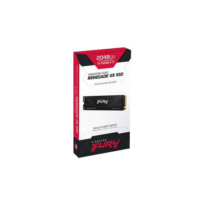 Твердотельный накопитель SSD, Kingston, FURY Renegade G5 SFYR2S/2T0, 2048GB, M.2 NVMe PCIe 5.0x4, 14700/14000Мб/с