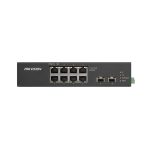Коммутатор, Hikvision, DS-3T0510HP/No Power unit, Неуправляемый, 8 x Gigabit RJ45, РоЕ 802.3af/at/bt 110W, 2 x SFP, DIN рейка, 90 W Hi-PoE Output for Ports 1-2
