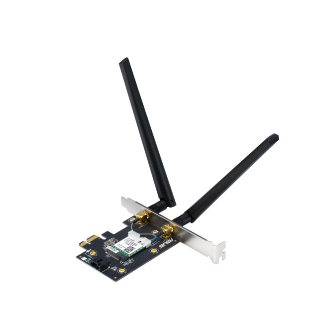 Беспроводной сетевой адаптер, ASUS, PCE-BE6500, WiFi 7, 802.11be, 2,4 ГГц / 5 ГГц / 6 ГГц, BE6500, Bluetooth 5.4,