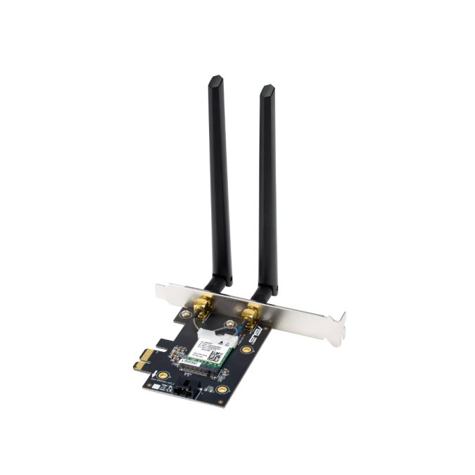 Беспроводной сетевой адаптер, ASUS, PCE-BE6500, WiFi 7, 802.11be, 2,4 ГГц / 5 ГГц / 6 ГГц, BE6500, Bluetooth 5.4,