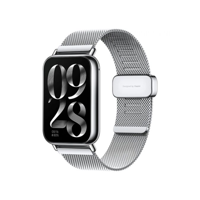 Сменный браслет, Xiaomi, Milanese Quick Release Strap, M2306AS1/BHR8012GL, Совместим с band 8 Pro/9 ProRedmi Watch 4/5, Серебристый