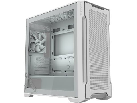 Компьютерный корпус, Gigabyte, C102 GLASS (GB-C102GI) 4719331554842, Micro ATX / Mini ITX, 2*USB3.0, HD-Audio+Mic, 2*Кулер 12см, H450*W210*D450 мм, Без Б/П, Белый