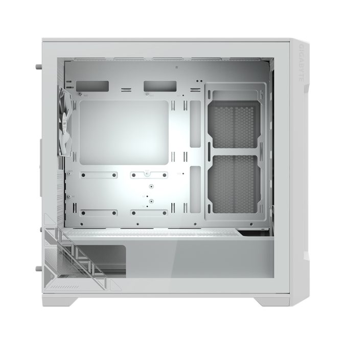 Компьютерный корпус, Gigabyte, C102 GLASS (GB-C102GI) 4719331554842, Micro ATX / Mini ITX, 2*USB3.0, HD-Audio+Mic, 2*Кулер 12см, H450*W210*D450 мм, Без Б/П, Белый
