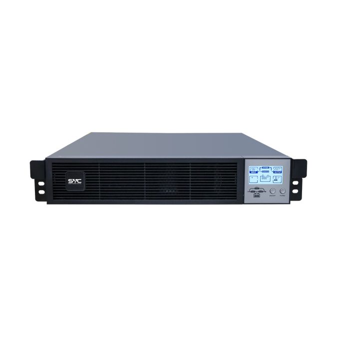 Источник бесперебойного питания, SVC, RT-1KLN-LCD, Мощность 1000ВА/1000Вт, Стоечный 19'' 2U, RT-серия, On-Line, LEDИнтелектуальный слотRS-232, USB порт (B тип), Диапазон работы AVR: 110-300В, Бат.: 12В/9Aч*3шт., Вентилятор: 8cм*1шт., 2 вых., Чёрный, замена модели RT-1KL-LCD