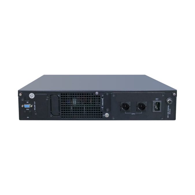 Источник бесперебойного питания, SVC, RT-1KLN-LCD, Мощность 1000ВА/1000Вт, Стоечный 19'' 2U, RT-серия, On-Line, LEDИнтелектуальный слотRS-232, USB порт (B тип), Диапазон работы AVR: 110-300В, Бат.: 12В/9Aч*3шт., Вентилятор: 8cм*1шт., 2 вых., Чёрный, замена модели RT-1KL-LCD