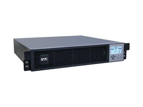 Источник бесперебойного питания, SVC, RT-3KLN-LCD, Мощность 3000ВА/3000Вт, Стоечный 19'' 2U, RT-серия, On-Line, LEDИнтелектуальный слотRS-232, USB порт (B тип), Диапазон работы AVR: 110-300В, Бат.: 12В/9Aч*6шт., Вентилятор: 8cм*1шт., 2 вых., Чёрный, замена модели RT-3KL-LCD