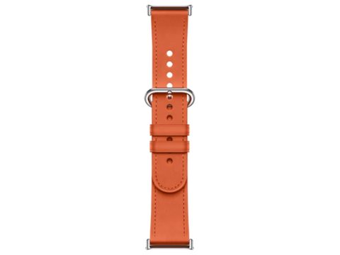 Кожаный сменный браслет, Xiaomi, Leather Quick Release Strap, M2307AS1/BHR8002GL, Совместим с band 8 Pro/9 ProRedmi Watch 4/5, Оранжевый
