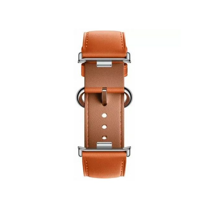 Кожаный сменный браслет, Xiaomi, Leather Quick Release Strap, M2307AS1/BHR8002GL, Совместим с band 8 Pro/9 ProRedmi Watch 4/5, Оранжевый