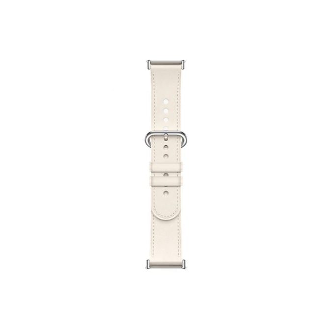 Кожаный сменный браслет, Xiaomi, Leather Quick Release Strap, M2307AS1/BHR8015GL, Совместим с band 8 Pro/9 ProRedmi Watch 4/5, Белый