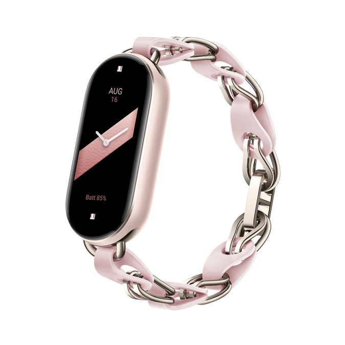 Сменный цепной браслет, Xiaomi, Chain Strap, M2254AS1/BHR8729GL, Совместим с band 8/9, Розовый