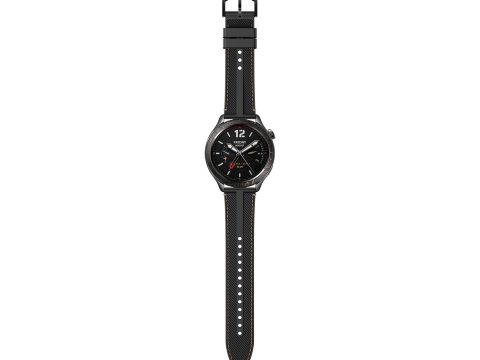 Комплект из ремешка и безеля для часов, Xiaomi, Watch S4 Bezel and Strap Kit-Midnight Carbon, M2450AS1/BHR9908GL, Карбон