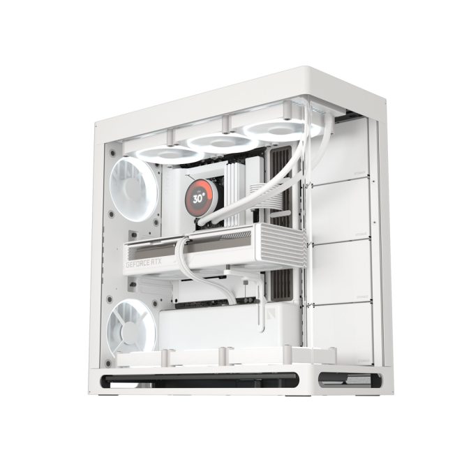 Компьютерный корпус, HAVN, HS 420 WH (HVN-CA-HS420-05), E-ATX/ATX/Micro ATX, USB 1*Type C/2*3.2, HD-Audio, Высота процессорного кулера до 185 мм, Длина VGA до 480мм, 5*3.5"/5*2.5", Толщина 0,8мм, 541x259,5x547мм, Без Б/П, Белый