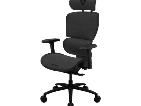 Игровое компьютерное кресло, ThunderX3, XTC-Loft Dark Grey, Тканное покрытие, (Ш)68*(Г)57*(В)118(126) см, Тёмно-серый
