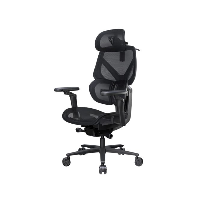 Игровое компьютерное кресло, ThunderX3, FLEX Pro-Mesh Black, Воздухопроницаемое сетчатое покрытие, (Ш)85*(Г)50*(В)120 (140) см,Чёрный