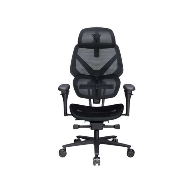 Игровое компьютерное кресло, ThunderX3, FLEX Pro-Mesh Black, Воздухопроницаемое сетчатое покрытие, (Ш)85*(Г)50*(В)120 (140) см,Чёрный