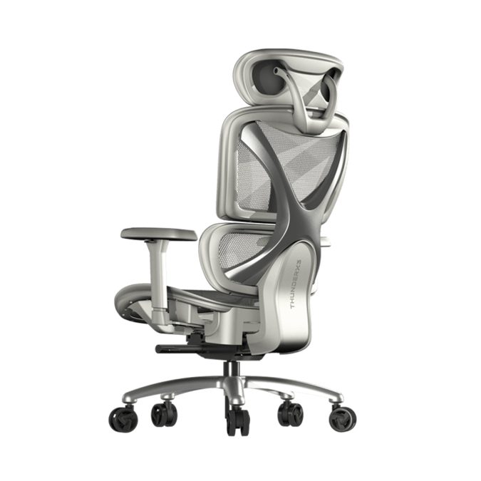 Игровое компьютерное кресло, ThunderX3, XTC-Mesh Grey, Воздухопроницаемое сетчатое покрытие, (Ш)65*(Г)57*(В)118(126) см, Серый