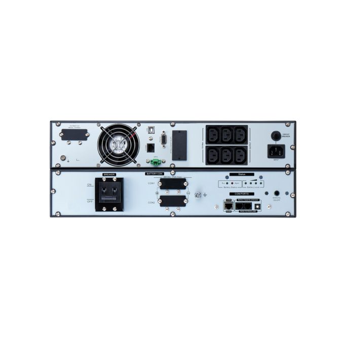 Источник бесперебойного питания, APC, Easy UPS SRVL1KRILRK, Комплект: SRVLPM1KRIL-1шт, SRVL48RMBP2U-1шт, SRVRK1-2шт, Li-Ion батареи, Онлайн, Мощность 1000ВА/900Вт, Стоечный 4U, 230В, Вых:6x IEC C13, Intelligent Card Slot, LCD, Extended Runtime, W/ rail kit, Чёрный