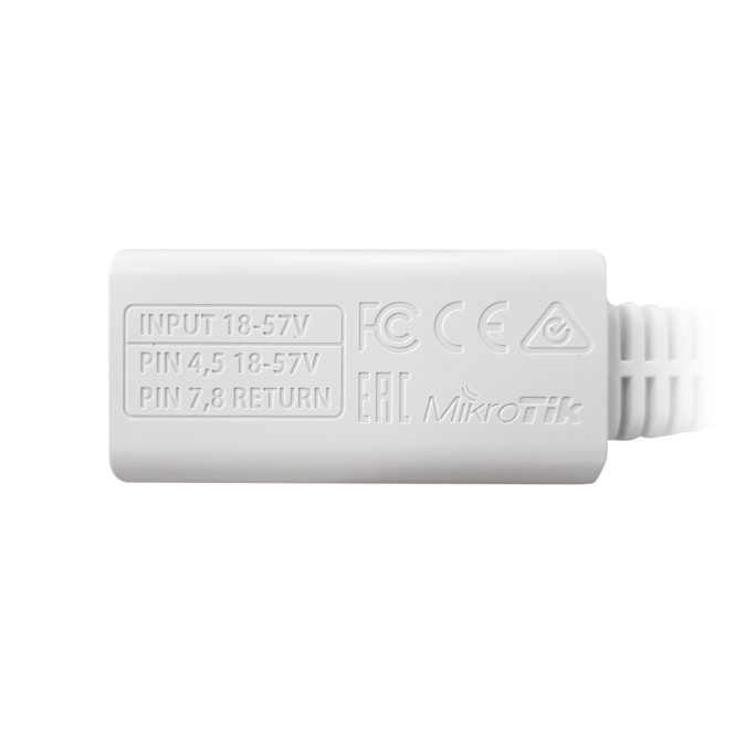 Адаптер-инжектор питания Passive POE, MikroTik, RBGPOE, DATA+Power, Скорость 10/100/1000M