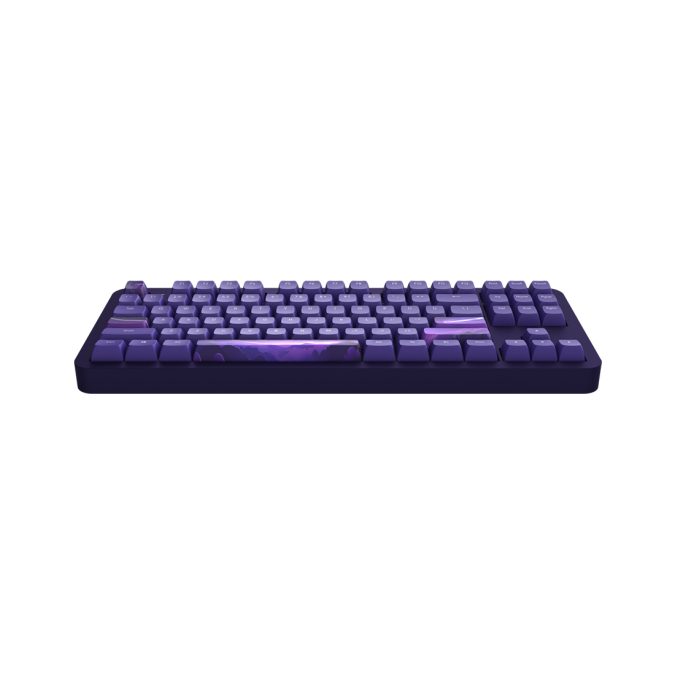 Клавиатура, Dark Project, DPKB_CELESTIAL_87_ANSI_UA, ALU87B Celestial, Игровая, Механическая, TKL, g3ms Voidstone switches, USB, Подсветка RGB, Размер: 369 x 142 x 43 мм., Анг/Рус, Фиолетовый