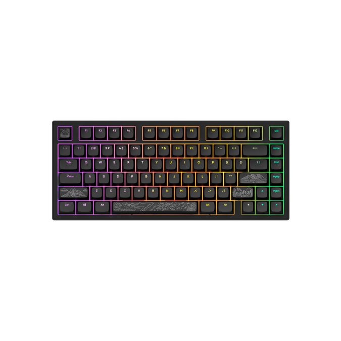 Клавиатура, Dark Project, DPKB_NOSTRA_81_ANSI_BLACK_UA, ALU81A Terra Nostra, Игровая, Механическая, 75%, g3ms Moonstone switches, USB, Подсветка RGB, Размер: 324 x 140 x 43 мм., Анг/Рус, Чёрный