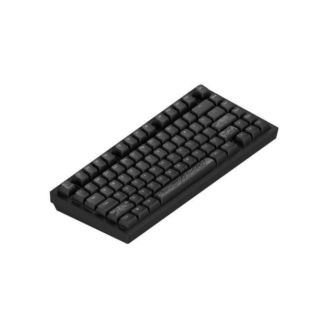 Клавиатура, Dark Project, DPKB_NOSTRA_81_ANSI_BLACK_UA, ALU81A Terra Nostra, Игровая, Механическая, 75%, g3ms Moonstone switches, USB, Подсветка RGB, Размер: 324 x 140 x 43 мм., Анг/Рус, Чёрный
