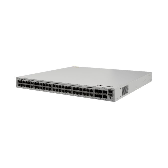 Коммутатор, Huawei eKit, S530-48T4XE, управляемый L3, 48xGE RJ45, 4x10GE SFP+, 2x10GE Stack, 216 Гбит/с, 160 Mpps, VLAN, QoS, ACL, SNMP, 1+1 AC, 1U