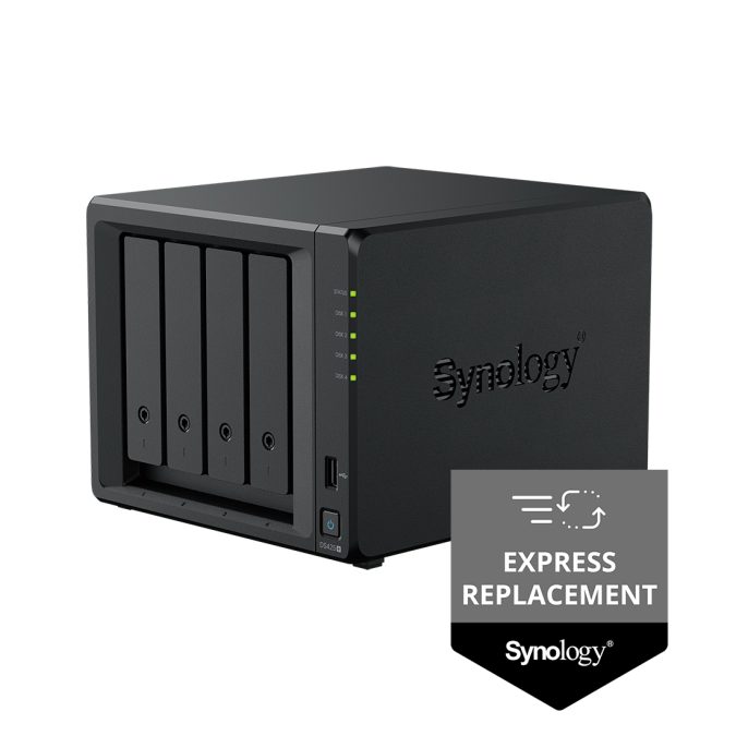 Система хранения данных (сервер), Synology, DS425+, Celeron J4125, 2GB, RJ-45 1GbE, RJ-45 2,5GbE (express replacement)