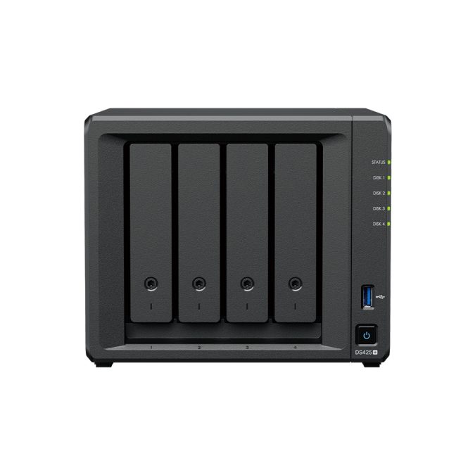 Система хранения данных (сервер), Synology, DS425+, Celeron J4125, 2GB, RJ-45 1GbE, RJ-45 2,5GbE (express replacement)