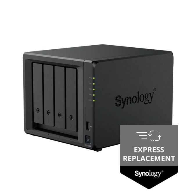 Система хранения данных (сервер), Synology, DS925+, AMDV1500B, 4GB, 2xRJ-45 2,5GbE (express replacement)