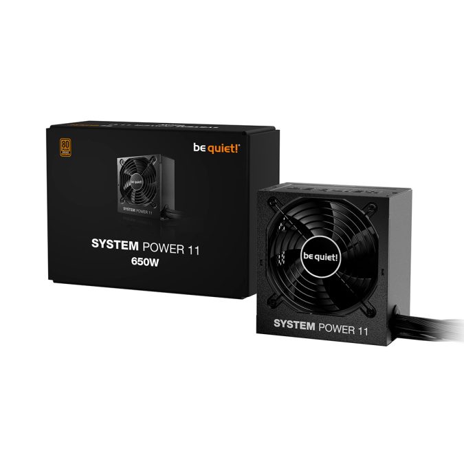 Блок питания, Bequiet!, System Power 11 650W, BP011EU, 650W, Bronze, ATX 3.1, APFC, 1*20+4pin, 1*4+4pin, 1*4pin, 5*SATA, 1*Molex, 2*PCI-E 6+2 pin, 1*PCI-E 12+4pin, Вентилятор 12см, 150*86*140 см, Черный