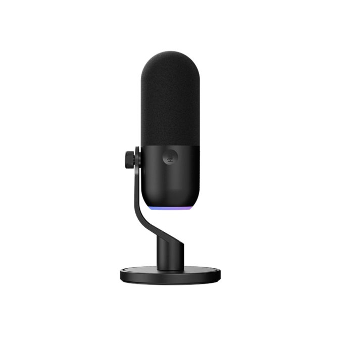 Микрофон, Streamplify, MIC MINI-48-RGB-ST-BK, Тип сенсора: Конденсаторный 16 мм (диаметр), Кардиоидный (направленный), USB 2.0, USB 3.0, 3,5 мм Jack, RGB, Кронштейн, Черный