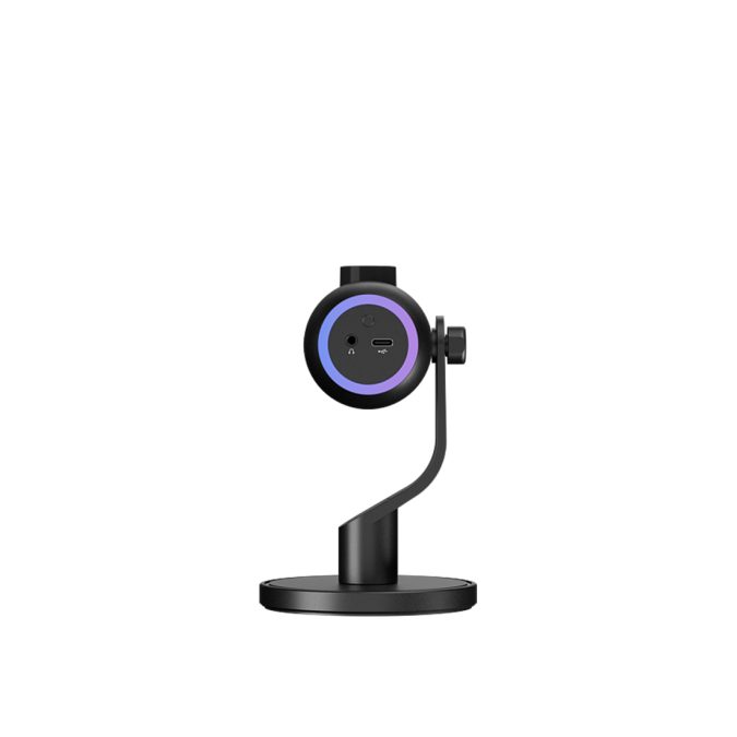 Микрофон, Streamplify, MIC MINI-48-RGB-ST-BK, Тип сенсора: Конденсаторный 16 мм (диаметр), Кардиоидный (направленный), USB 2.0, USB 3.0, 3,5 мм Jack, RGB, Кронштейн, Черный