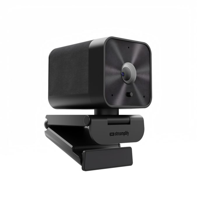 Веб-Камера, Streamplify, CAM-G-QHD-4M30-BK, 2560x1440, 2.0Mpx, 80 градусов, Микрофон, Автофокус, USB 2.0 Type A, Длина кабеля: 150 см, Крепление: зажим, Черный