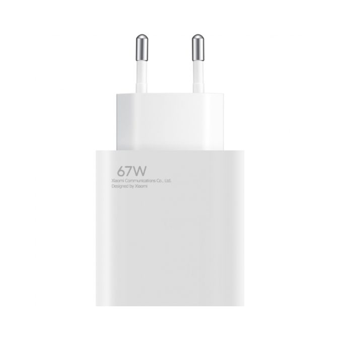 Адаптер питания, Xiaomi, BHR9465EU/MDY-12-EH, 67W HyperCharge Combo (Type-A), ( в комлпекте кабель Type-c), 100-240В, 50/60 Гц, 1,7 А, 5 В - 3 В / 9 В - 3 А / 11 В - 6 А макс / 20 В - 6 А , Белый