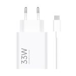 Адаптер питания, Xiaomi, 33W Charging Combo (Type-A), BHR9956EU/MDY-16-EF, 100–240В, 50/60Гц, 0,8А, Белый