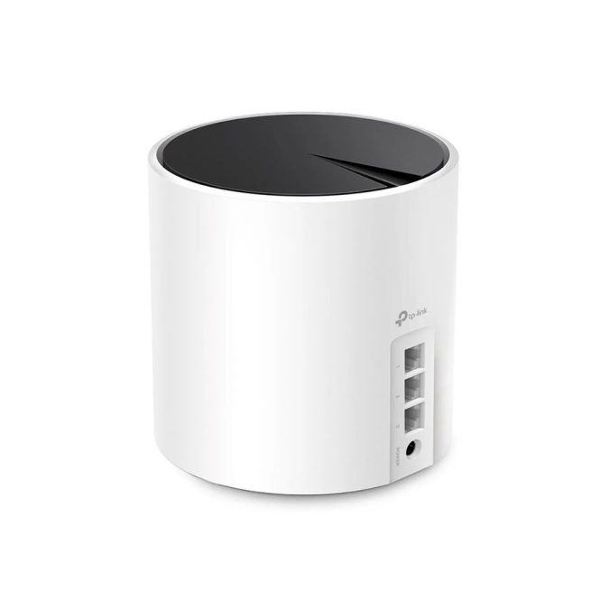 Беспроводная MESH-система Wi-Fi, TP-Link, Deco X55(1-pack), 2,4 ГГц/5 ГГц, 802.11a/b/g/n/ac/ax, AX3000, WI-FI 6, 3 порта 10/100/1000M WAN/LAN, 1 модуль в комплекте