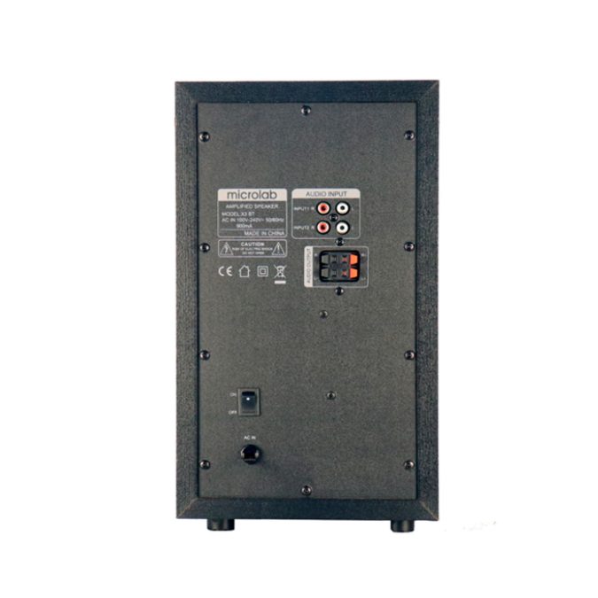 Акустическая система, Microlab, X3BT, 2.1, 98 Вт, Выход 2RCA*2, 30 Гц - 20 кГц, Bluetooth, МДФ, Черный
