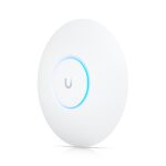Беспроводная точка доступа, Ubiquiti, U6+, 802.11a/b/g/n/ac/ax, AX3000, 1 порт 10/100/1000 RJ45, 300 клиентов, PoE 802.3af, без адаптера питания