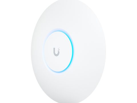 Беспроводная точка доступа, Ubiquiti, U6+, 802.11a/b/g/n/ac/ax, AX3000, 1 порт 10/100/1000 RJ45, 300 клиентов, PoE 802.3af, без адаптера питания