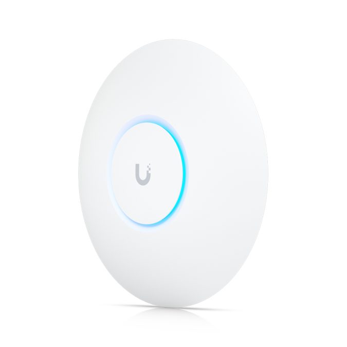 Беспроводная точка доступа, Ubiquiti, U6+, 802.11a/b/g/n/ac/ax, AX3000, 1 порт 10/100/1000 RJ45, 300 клиентов, PoE 802.3af, без адаптера питания