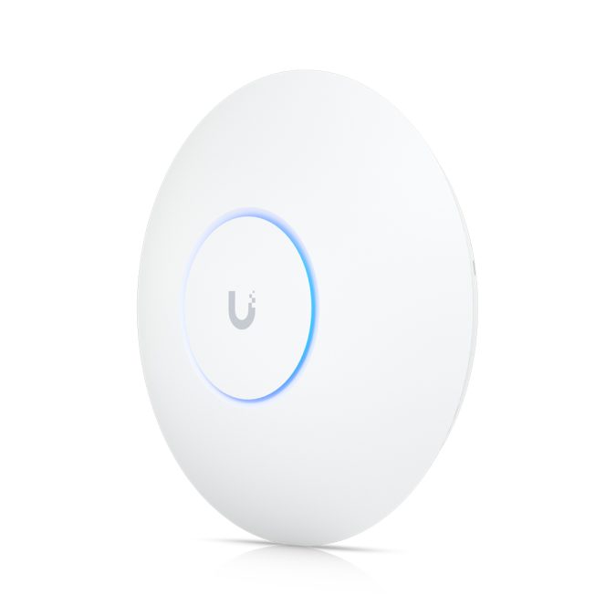 Беспроводная точка доступа, Ubiquiti, U6-Enterprise, 802.11a/b/g/n/ac/ax, AX10200, 1 порт 10/100/1000 RJ45, 600 клиентов, PoE+ 802.3at, без адаптера питания