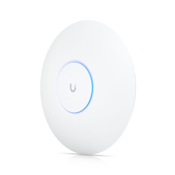 Беспроводная точка доступа, Ubiquiti, U6-Pro, 802.11a/b/g/n/ac/ax, AX5400, 1 порт 10/100/1000 RJ45, 350 клиентов, PoE 802.3af, без адаптера питания