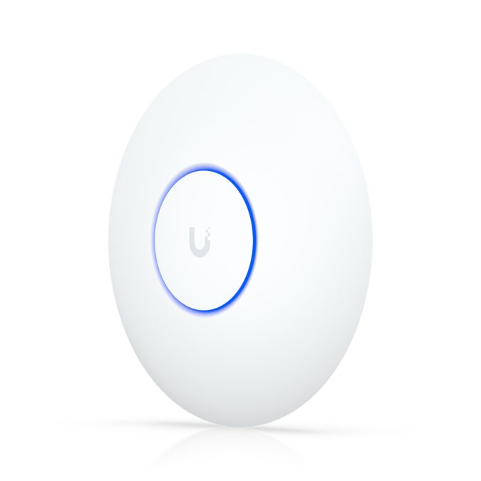 Беспроводная точка доступа, Ubiquiti, U7-Lite, UnFi, 802.11a/b/g/n/ac/ax/be, BE5000, 1 порт 10/100/1000/2500 RJ45, 200 клиентов, PoE 802.3af, без адаптера питания
