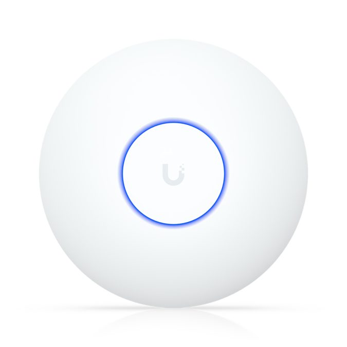 Беспроводная точка доступа, Ubiquiti, U7-Lite, UnFi, 802.11a/b/g/n/ac/ax/be, BE5000, 1 порт 10/100/1000/2500 RJ45, 200 клиентов, PoE 802.3af, без адаптера питания
