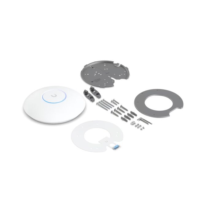 Беспроводная точка доступа, Ubiquiti, U7-Pro-5, 802.11a/b/g/n/ac/ax/be, BE5000, 1 порт 10/100/1000/2500 RJ45, 250 клиентов, PoE+802.3at, без адаптера питания, Упаковка 5 штук