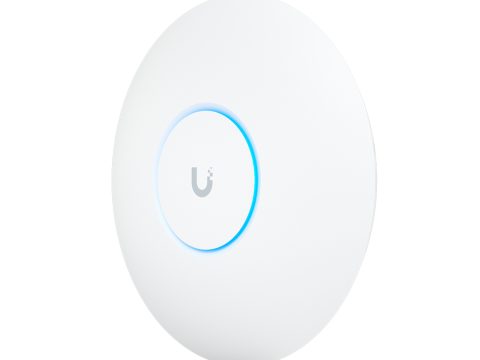 Беспроводная точка доступа, Ubiquiti, UAP-AC-PRO, Unifi, 802.11a/b/g/n/ac, AC1750, 2 порта 10/100/1000 RJ45, 250 клиентов, PoE 802.3af, с адаптером питания