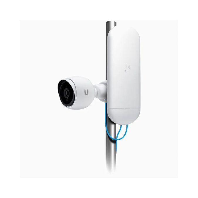Беспроводной маршрутизатор, Ubiquiti, NS-5AC, NanoStation, 1 порт 10/100/1000 RJ-45, 450 Mbps, 15+ км, Passive Poe 24V, адаптер в комплекте, внешняя