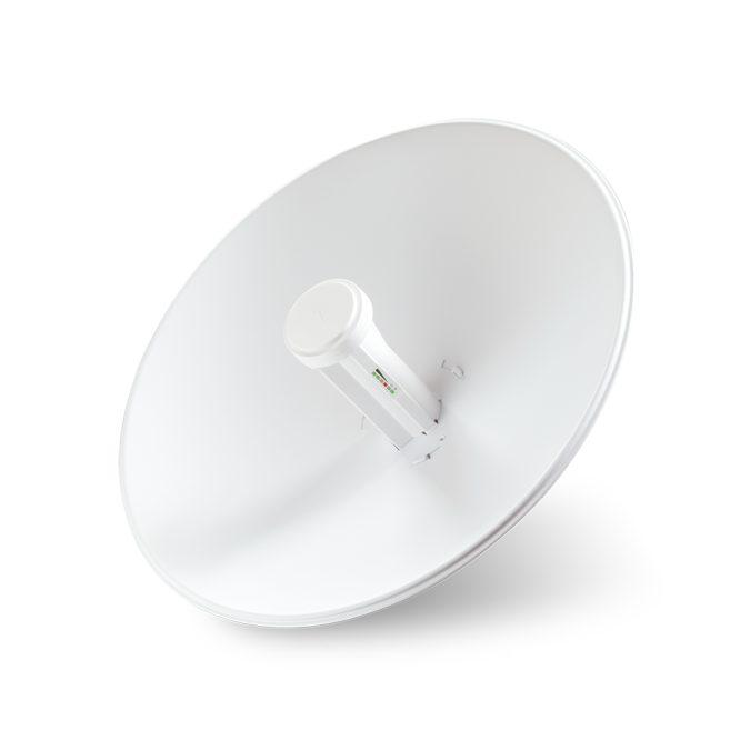 Беспроводной маршрутизатор, Ubiquiti, PBE-M5-400, PowerBeam, 1 порт 10/100/1000 RJ-45, 150 Mbps, Passive Poe 24V, адаптер в комплекте, внешняя, КОМПЛЕКТ: PBE-M5-400, АНТЕННА, ЭЛЕМЕНТЫ КРЕПЛЕНИЯ (2 шт), ИТОГО 4 части