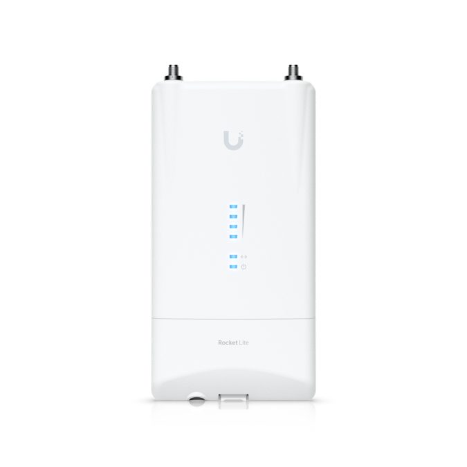 Беспроводной маршрутизатор, Ubiquiti, R5AC-Lite, Rocket, 1 порт 10/100/1000 RJ-45, 2xRP-SMA, 500 Mbps, Passive Poe 24V, адаптер в комплекте, внешняя