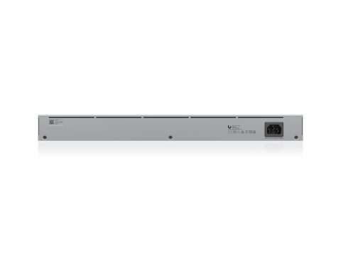Коммутатор, Ubiquiti, USW-24-POE, Unifi Switch, управляемый L2, 16 портов 10/100/1000 Mbps RJ45 PoE, 802.3af/at, бюджет 95W, 8 портов 10/100/1000 Мбит/с RJ45, 2 порта SFP, Стоечный